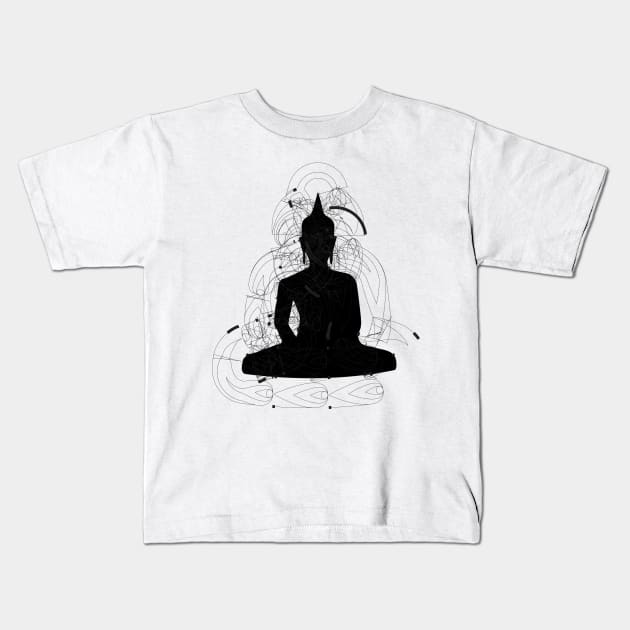 Buddha Buddhist Spiritual Art 2 Kids T-Shirt by TammyWinandArt